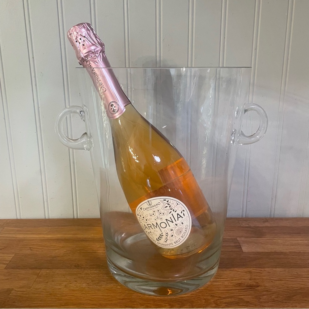 Vintage Blown Glass Wine Chiller/Ice Bucket